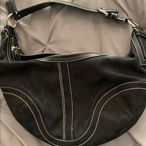 Coach purse black monogram